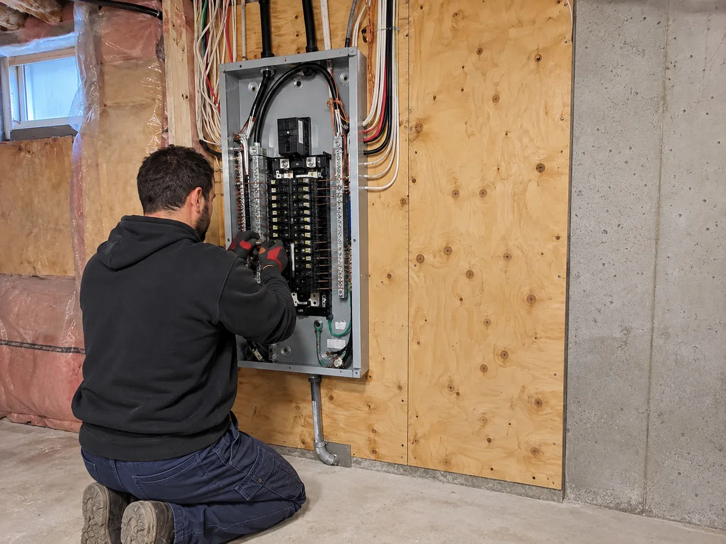 Electrical panel upgrade for a basement renovation in Whitby